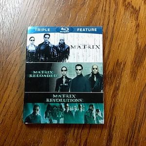The MATRIX trilogy BLU RAY DVDs